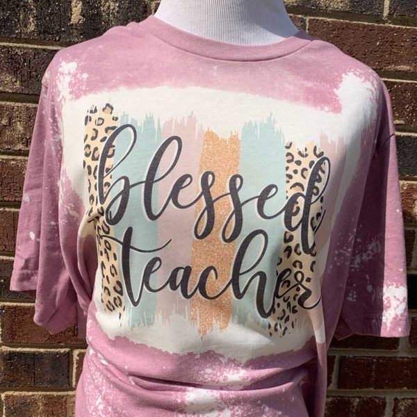 Blessed Teacher Bleached Shirt