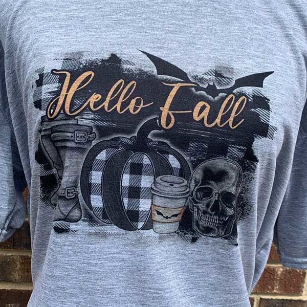 Hello Fall Spooky Halloween Shirt