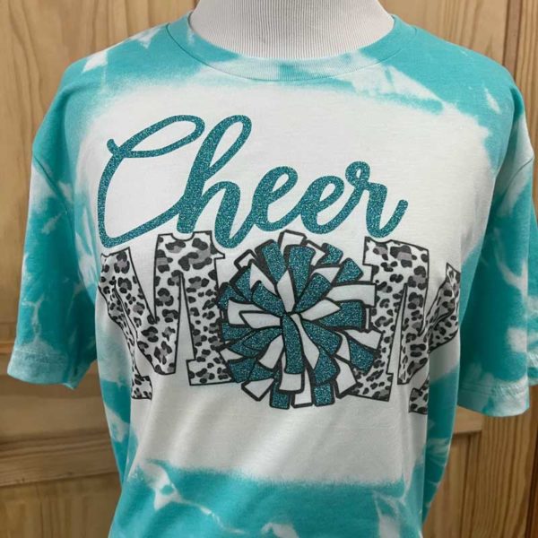 Cheer Mom Leopard Glitter Shirt