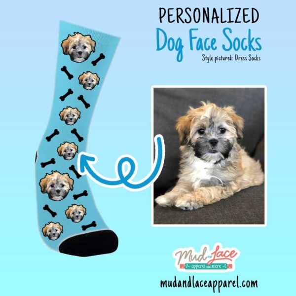 Personalized Dog Face Socks for Dog Lovers
