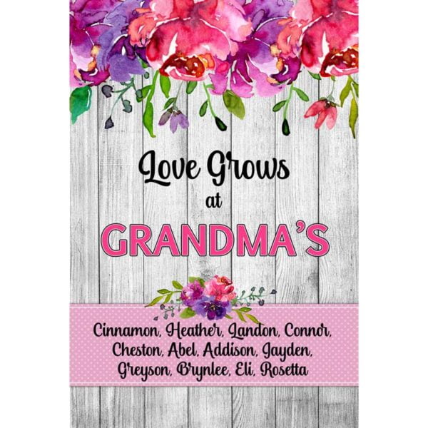 Love Grows at Grandma's Garden Flag