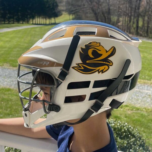 Davidson County Fighting Ducks Lacrosse Helmet Sticker