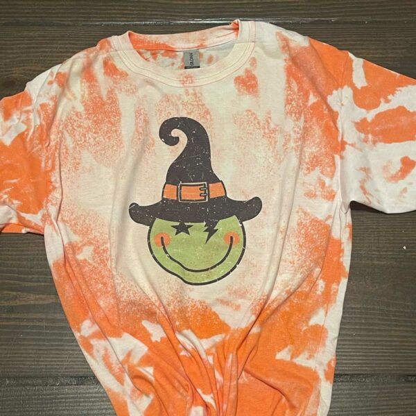 Halloween Smiley Face Witch Shirt