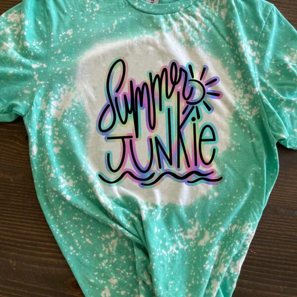 Summer Junkie Heather Seafoam Bleached Shirt